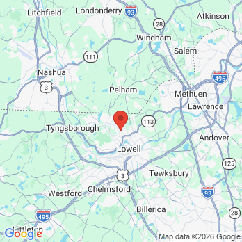 Map to Dadiala Family Dentistry office in Dracut, MA