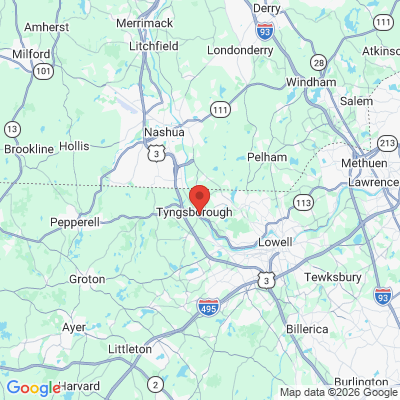 Map to  office in Tyngsboro, MA