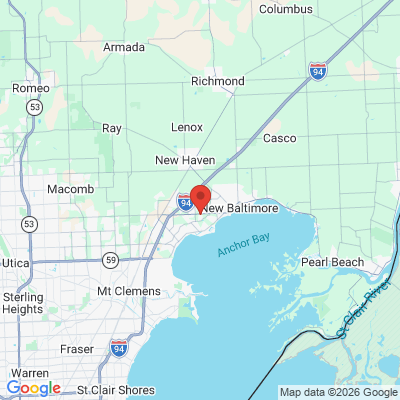 Map to  office in Chesterfield, MI