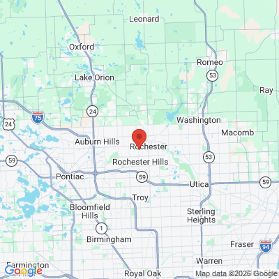Map to  office in Rochester Hills, MI