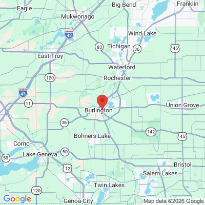 Map to  office in Burlington Dental Arts
