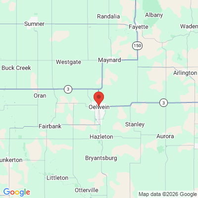 Map to  office in Oelwein, IA