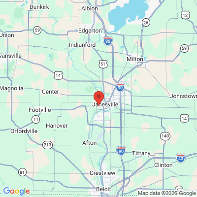 Map to  office in Janesville, WI