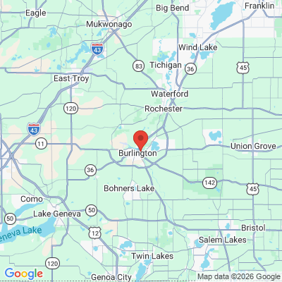 Map to  office in Burlington, WI