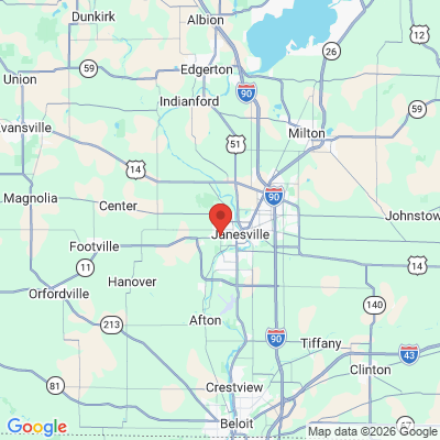 Map to  office in Janesville, WI