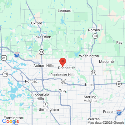 Map to  office in Rochester, MI