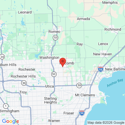 Map to  office in Shelby Charter Township, MI
