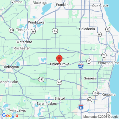 Map to  office in Union Grove, WI