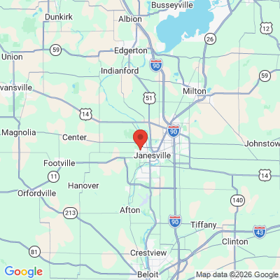 Map to  office in Janesville, WI