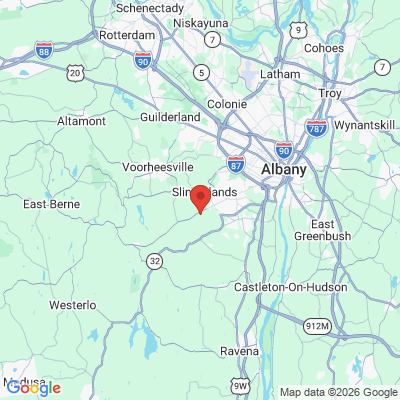 Map to  office in Delmar, NY