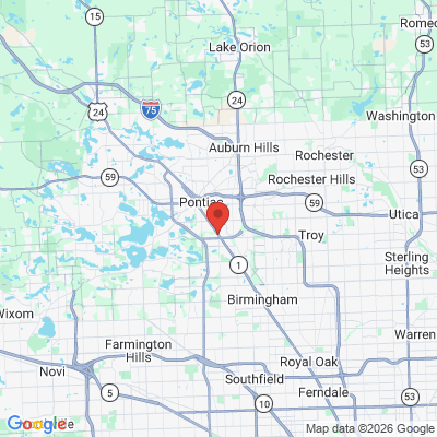 Map to  office in Bloomfield Hills, MI
