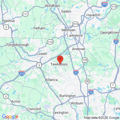 Map to  office in Tewksbury, MA