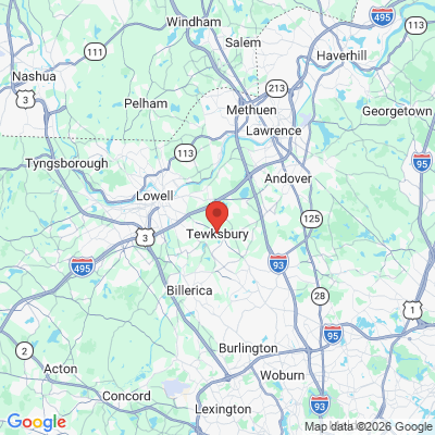 Map to  office in Tewksbury, MA
