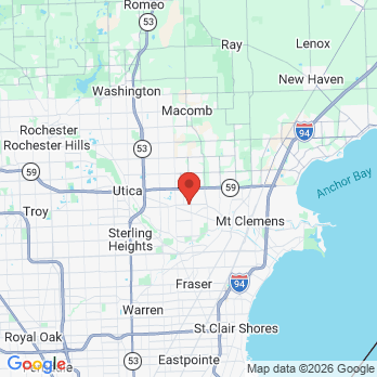 Map to Lifetime Orthodontics office in Clinton Twp, MI