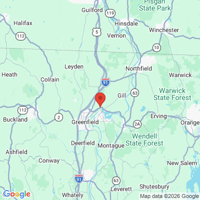 Map to  office in Greenfield, MA
