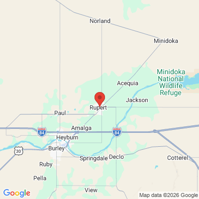 Map to  office in Rupert, ID