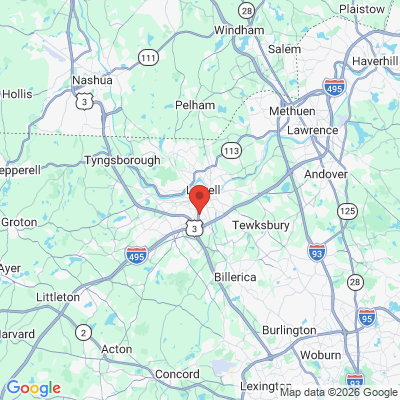 Map to  office in Lowell, MA