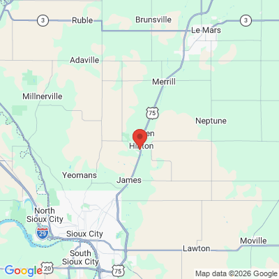 Map to  office in Hinton, IA