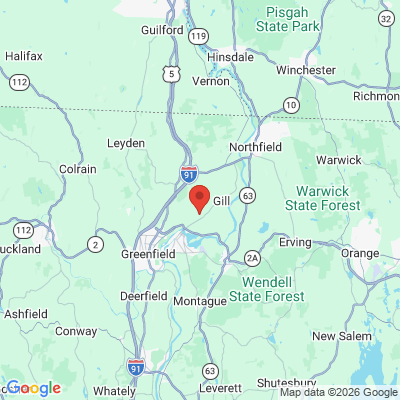Map to  office in Turners Falls, MA