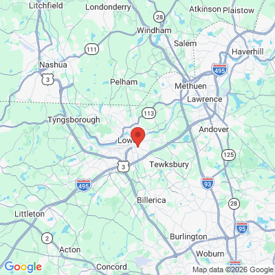 Map to  office in Lowell, MA
