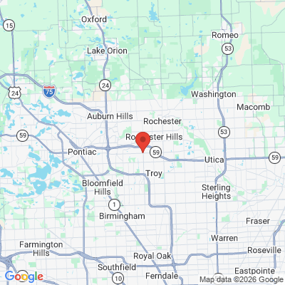 Map to  office in Rochester Hills, MI