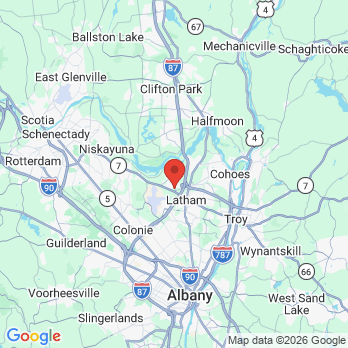 Map to Latham Dental Group office in Latham, NY