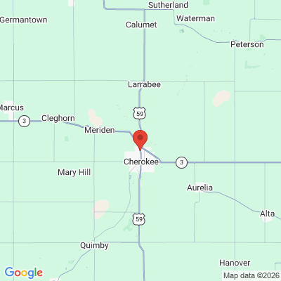 Map to  office in Cherokee, IA