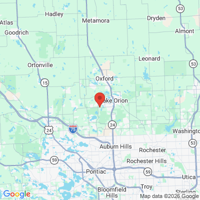 Map to  office in Orion, MI
