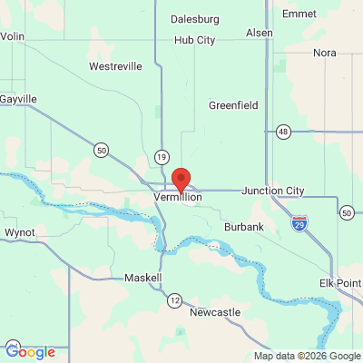 Map to  office in Vermillion, SD