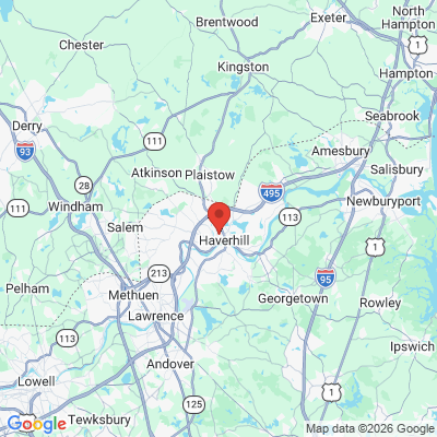 Map to  office in Haverhill, MA