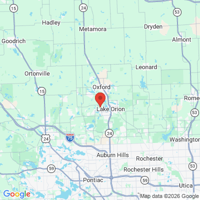Map to  office in Lake Orion, MI