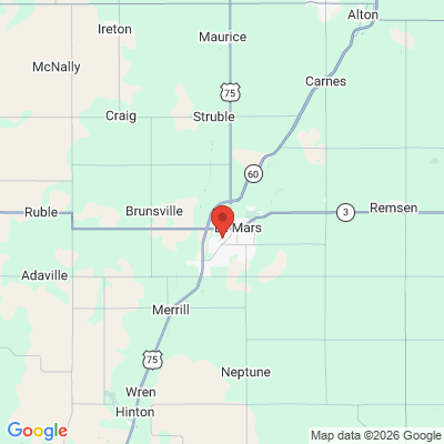 Map to  office in Le Mars, IA