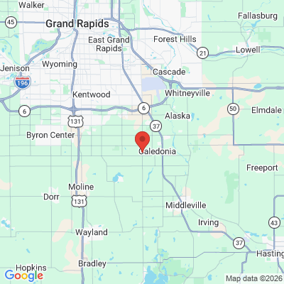 Map to  office in Caledonia, MI