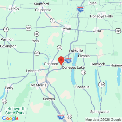 Map to  office in Geneseo, NY