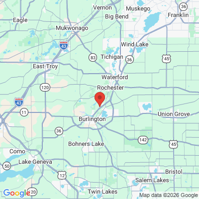 Map to  office in Burlington, WI