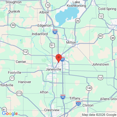 Map to  office in Janesville, WI