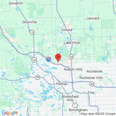 Map to  office in Lake Orion, MI