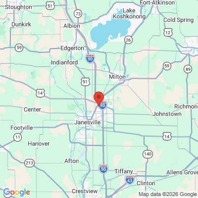 Map to  office in Janesville, WI