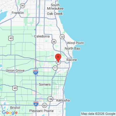 Map to  office in Mount Pleasant, WI