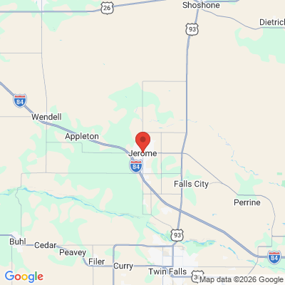 Map to  office in Jerome, ID