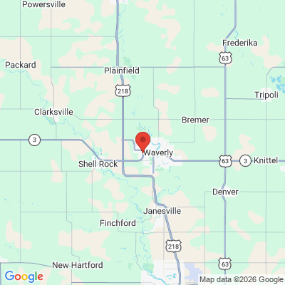Map to  office in Waverly, IA