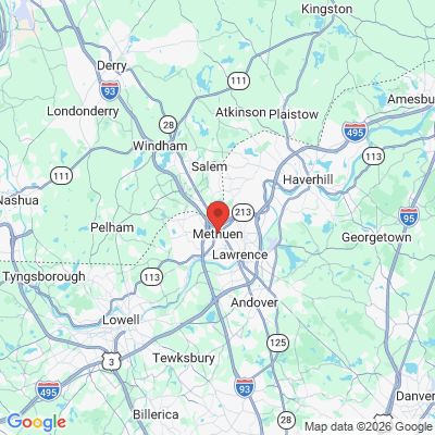 Map to  office in Methuen, MA