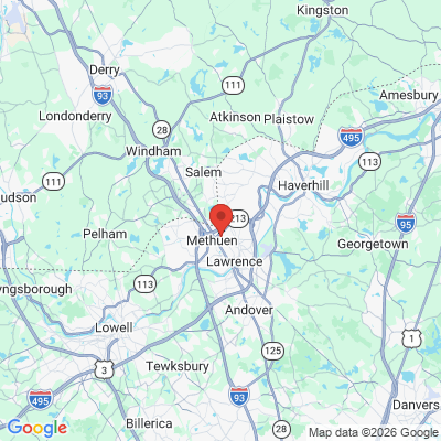 Map to  office in Methuen, MA