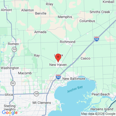 Map to  office in New Haven, MI