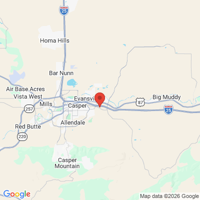 Map to  office in Casper, WY