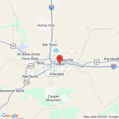 Map to  office in Casper, WY