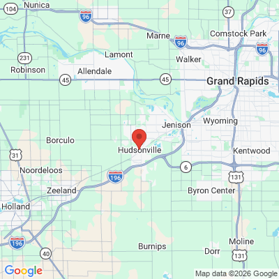 Map to  office in Hudsonville, MI
