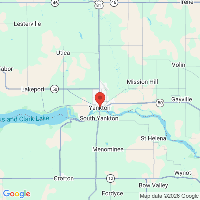Map to  office in Yankton, SD