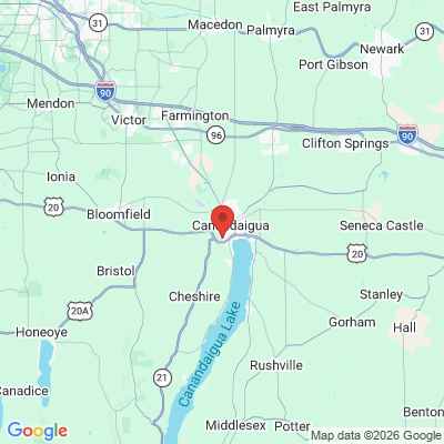 Map to  office in Canandaigua, NY