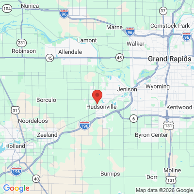 Map to  office in Hudsonville, MI